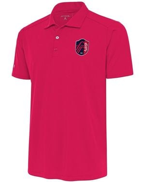 Antigua St. Louis City Sc Tribute Polo Shirt - Pink