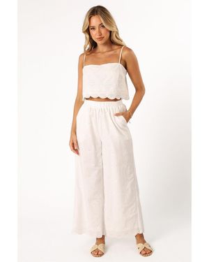 Petal & Pup Clementine Pant Set - White