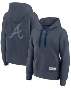 Fanatics Blue Atlanta Braves Elements Future Ground Subtle Tonal Pullover Hoodie