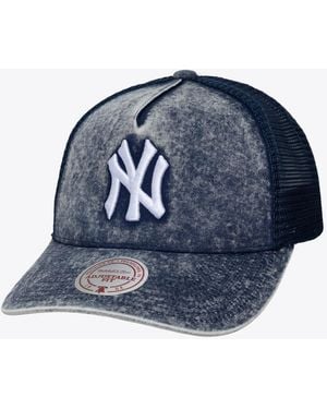 Mitchell & Ness And New York Yankees Gameday Adjustable Trucker Hat - Blue