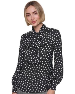 Sonia Rykiel Bow Blouse Long-sleeve Top - Black