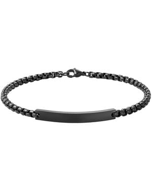 Adornia Tarnish Resistant Ened Silver Id Bracelet - White