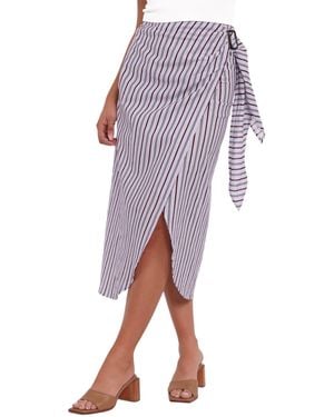 Petal & Pup Jacey Wrap Midi Skirt - Purple