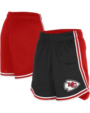 KTZ Black/red Kansas City Chiefs Sport Classics Mesh Shorts