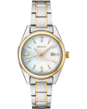 Seiko Essentials Two-tone Stainless Steel Bracelet Watch 29.8mm - Metallic