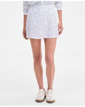 On 34th Geo Puzzle Print A-line Mini Skirt - White