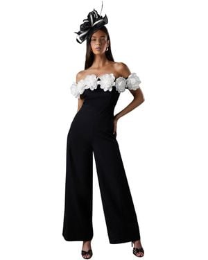 Coast Bardot Wide Leg Jumpsuit - Blue