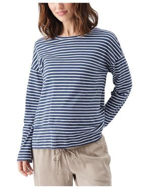 Ripe Maternity Maternity Claudette L/s Nursing Top - Blue