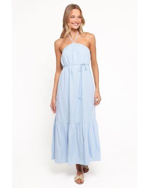 Petal & Pup View Halterneck Maxi Dress - Blue