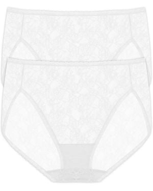 Natori Bliss Allure One Lace French Cut-2 Pack - White