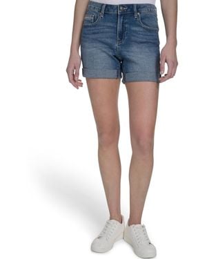 Nautica Cuffed Denim Shorts - Blue