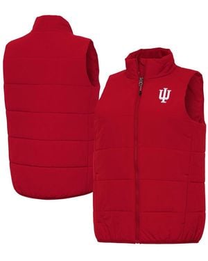 Antigua Indiana Hoosiers Experience Full-zip Vest - Red