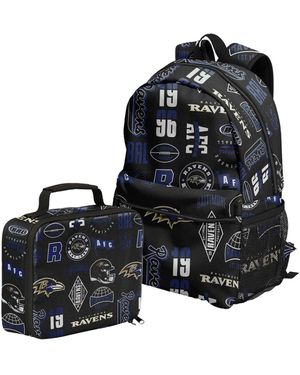 Outerstuff Baltimore Ravens Backpack And Lunchbox Set - Black