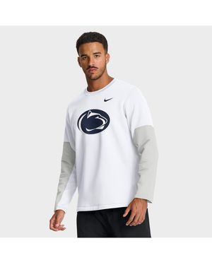 Nike Penn State Nittany Lions 2025 Sideline Coach Performance Long Sleeve T-shirt - White