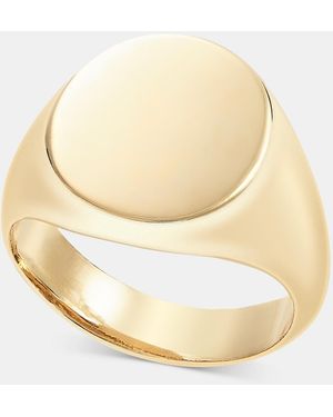 On 34th Round Signet Ring - Natural
