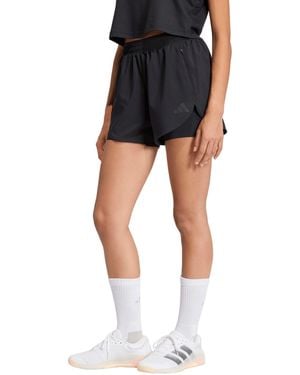 adidas D4t High Rise Two-in-one Training Shorts - Black