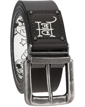 Ed Hardy Reversible Printed Belt - Black