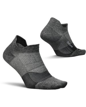 Feetures Elite Ultra Light Cushion Ankle Socks - Black