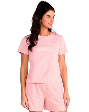 PUMA Graphic Regular Fit T-shirt - Pink