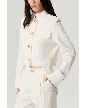 Nocturne Embellished Utility Jacket - Natural