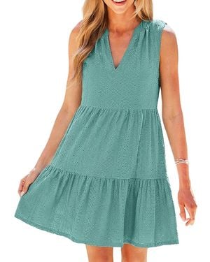 CUPSHE Lovingly Mini Beach Dress - Green