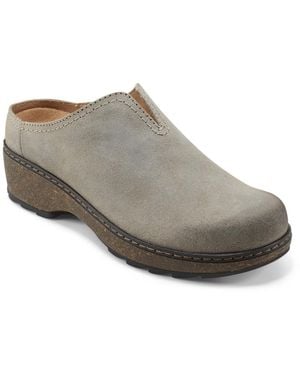 Earth Kolia Slip-on Heeled Clogs - Gray