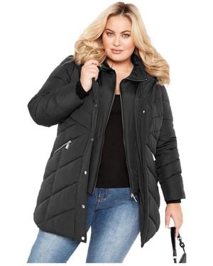 Avenue Abigail Puffer Jacket - Black