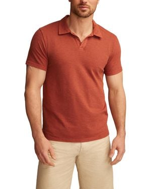 Lucky Brand Jacquard Slub T-shirt - Red