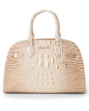 Brahmin Angelina Melbourne Medium Satchel Bag - Natural