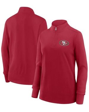 LOGO ATHLETIC San Francisco 49ers Velocity Quarter-zip Jacket - Red