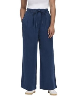 Finery London Venus High-waisted Wide-leg Trouser - Blue