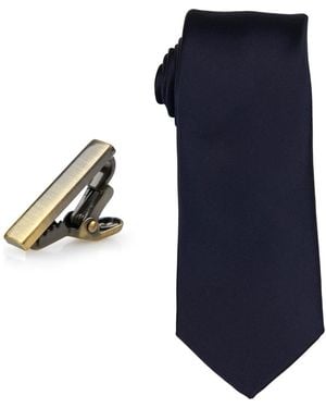 Con.struct Solid Tie & 1" Tie Bar Set - Blue
