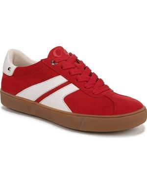 Naturalizer Medina Round Toe Lace Up Sneakers - Red