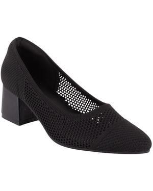 Tahari Basilica Block Heel Pumps - Black