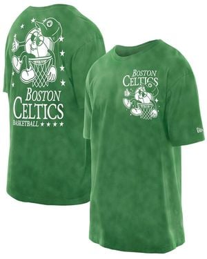 KTZ Boston Celtics Old School Sport Enzyme Wash Oversized T-shirt - Green