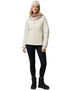 Columbia Joy Peak Ii Hooded Puffer Fleece-lined Jacket - White