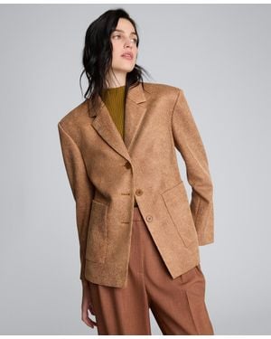 Kenneth Cole Notch Collar Blazer - Brown