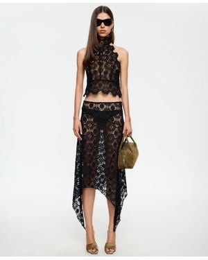Lioness Trophy Halter Neck Top - Black