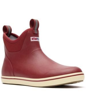 XtraTuf Ankle Deck Boot - Red