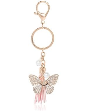 Juicy Couture Butterfly Charm Keychain - White