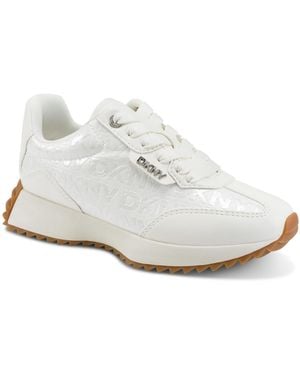DKNY Naples Lace Up Sneakers - White