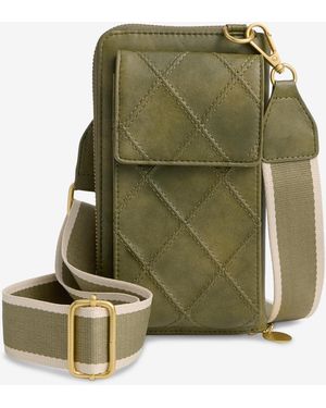 Style & Co. Diamond Quilted Phone Crossbody Bag - Green