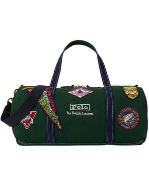 Polo Ralph Lauren Logo Patch Canvas Duffel Bag - Green