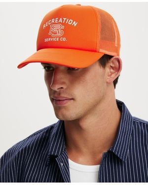 Cotton On Trucker Snapback Mesh Hat - Blue