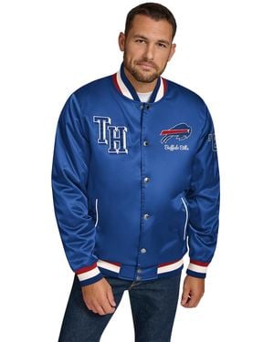 Tommy Hilfiger Buffalo Bills Dante Full-snap Satin Jacket - Blue