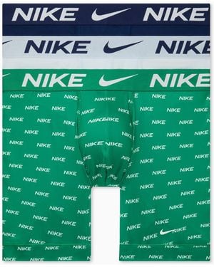 Nike 3-pack Dri-fit Essential Micro Boxer Briefs - Green