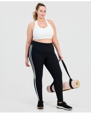 ID Ideology Plus Size Studio Side-stripe leggings - Black
