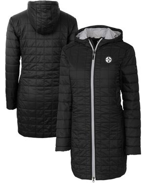 Cutter & Buck Pittsburgh Steelers Rainier Primaloft Eco Insulated Full-zip Hooded Jacket - Black