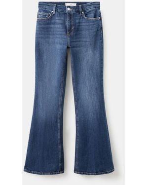 Mango Violet Flared High-rise Jeans - Blue