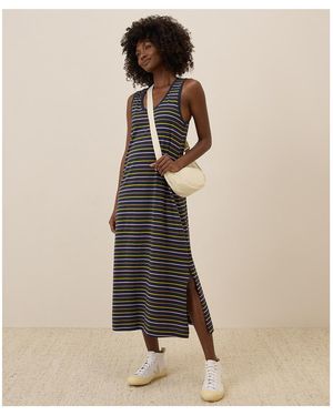 chinese dress ladies Mommy & me Sets Blue Tank Flowy A-Line Tank Dress with Pockets Blue main image 0
